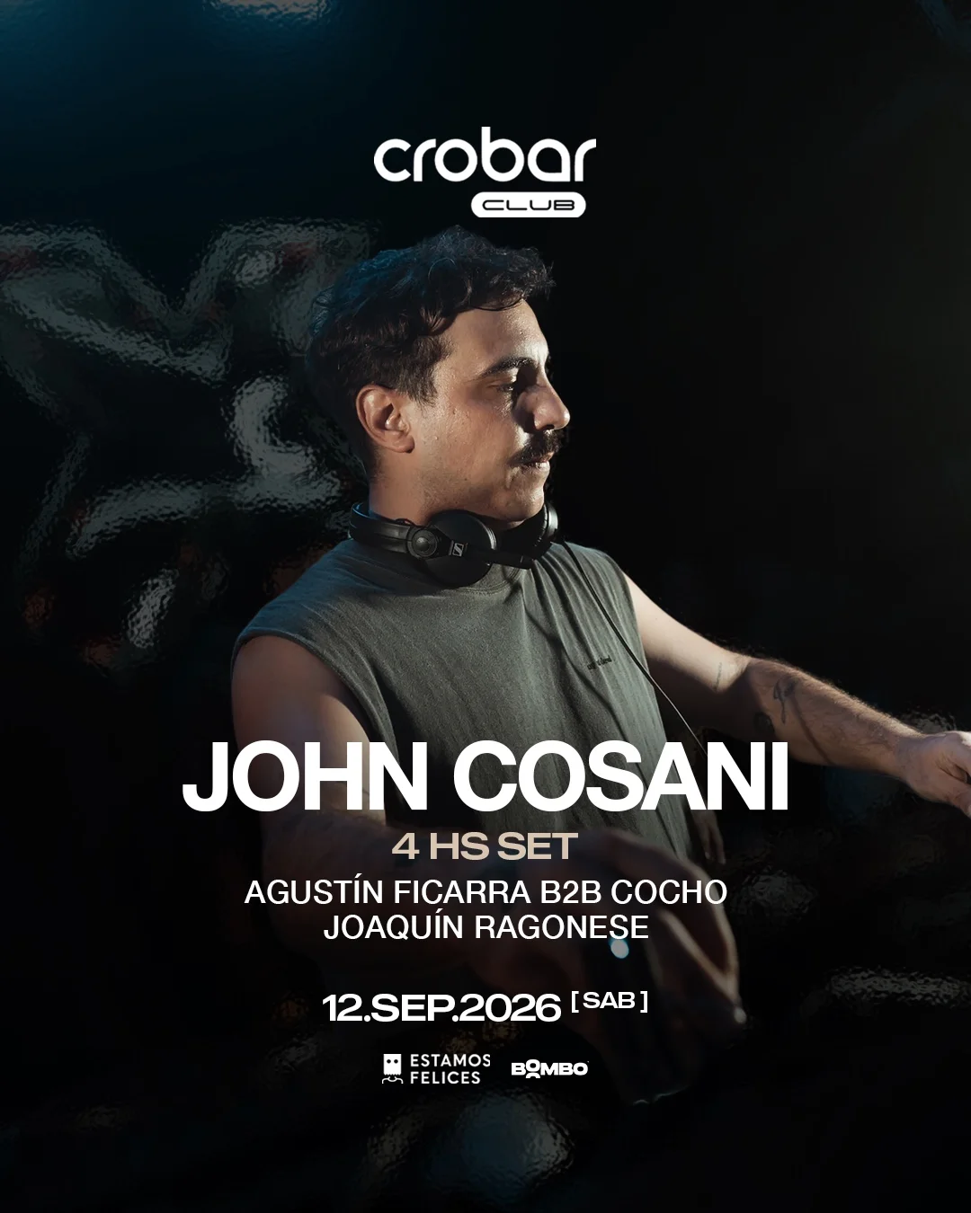 Flyer de JOHN COSANI (4 HOUR SET), 12.09.2026